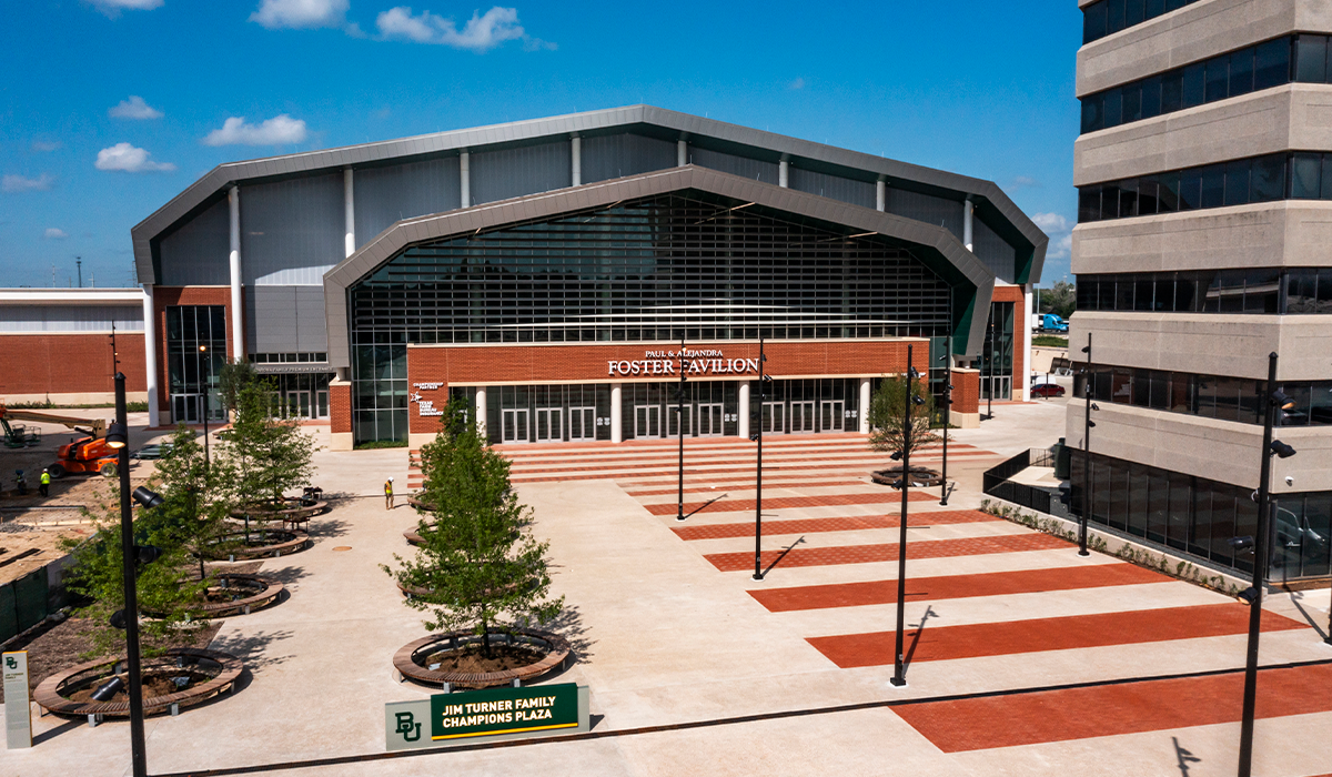 Paul and Alejandra Foster Pavilion at Baylor University. 